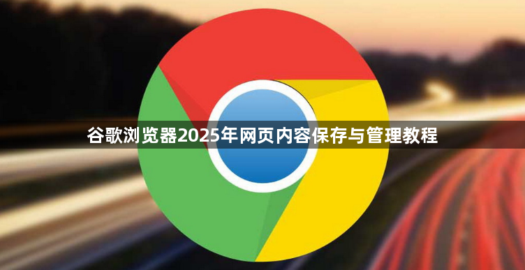 谷歌浏览器2025年网页内容保存与管理教程1