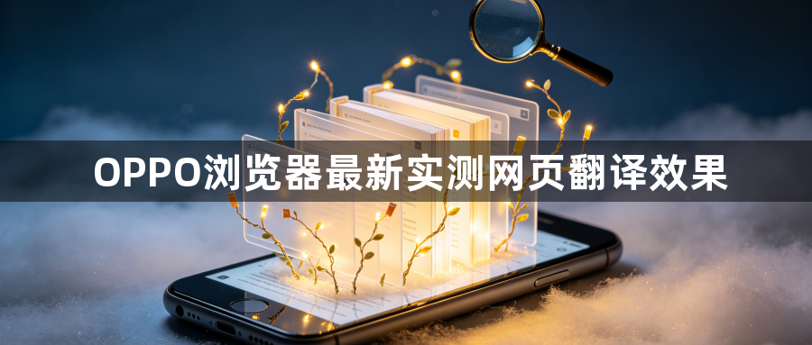 OPPO浏览器最新实测网页翻译效果1