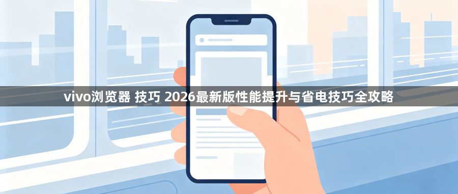 vivo浏览器 技巧 2026最新版性能提升与省电技巧全攻略1