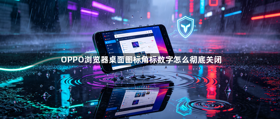 OPPO浏览器桌面图标角标数字怎么彻底关闭1
