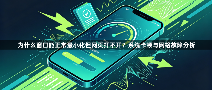 为什么窗口能正常最小化但网页打不开？系统卡顿与网络故障分析1