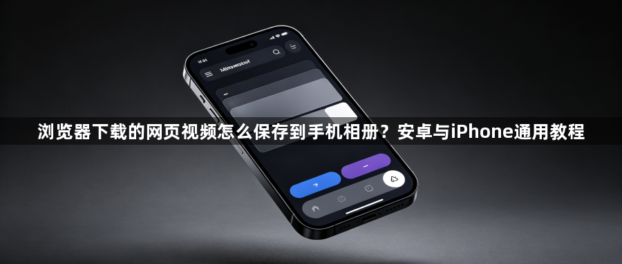 浏览器下载的网页视频怎么保存到手机相册？安卓与iPhone通用教程1