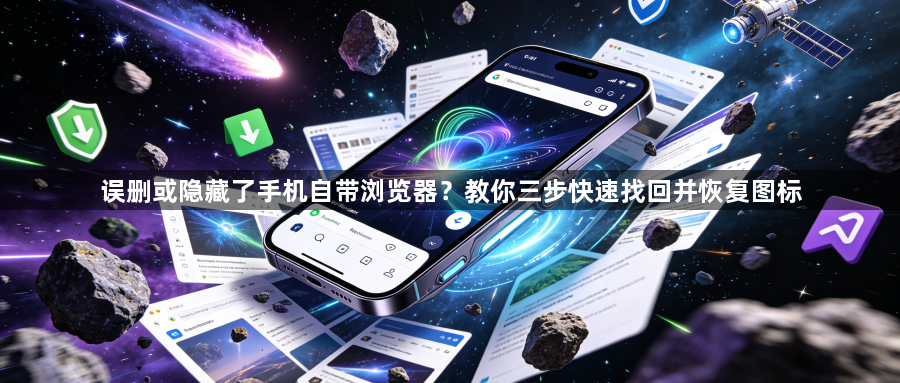 误删或隐藏了手机自带浏览器？教你三步快速找回并恢复图标1