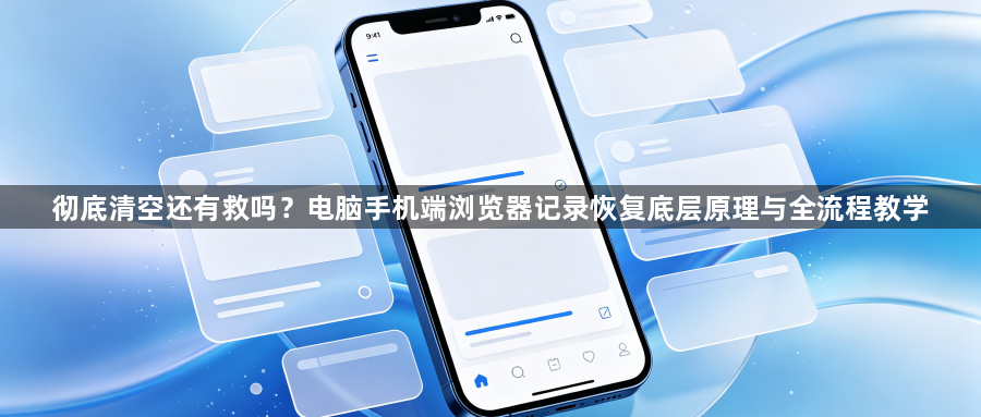 彻底清空还有救吗？电脑手机端浏览器记录恢复底层原理与全流程教学1
