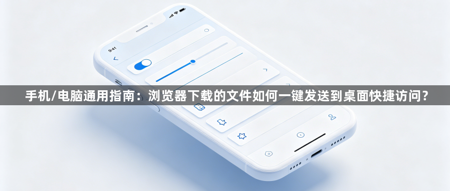 手机/电脑通用指南：浏览器下载的文件如何一键发送到桌面快捷访问？1