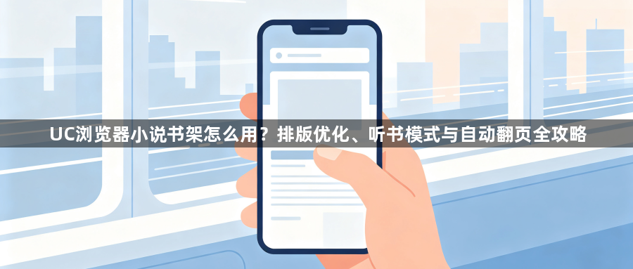 UC浏览器小说书架怎么用?排版优化、听书模式与自动翻页全攻略1