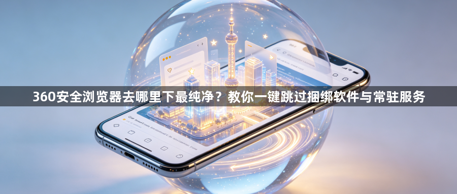 360安全浏览器去哪里下最纯净？教你一键跳过捆绑软件与常驻服务1