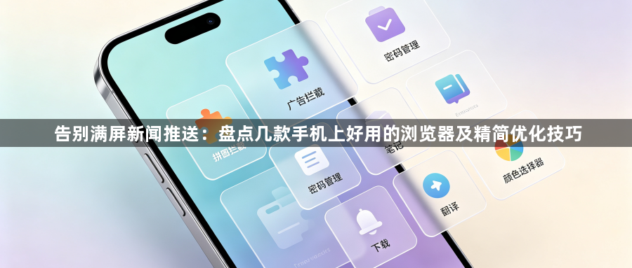 告别满屏新闻推送：盘点几款手机上好用的浏览器及精简优化技巧1