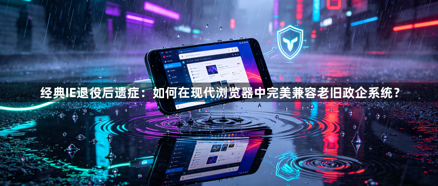 经典IE退役后遗症：如何在现代浏览器中完美兼容老旧政企系统？1