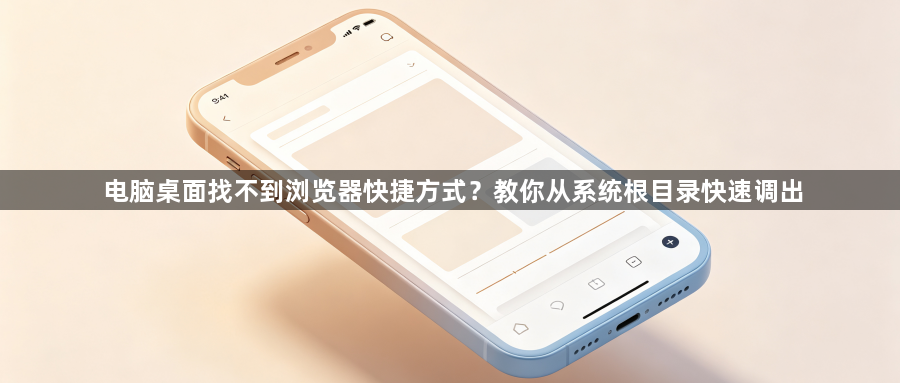 电脑桌面找不到浏览器快捷方式？教你从系统根目录快速调出1