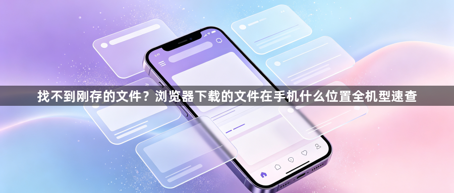找不到刚存的文件?浏览器下载的文件在手机什么位置全机型速查1