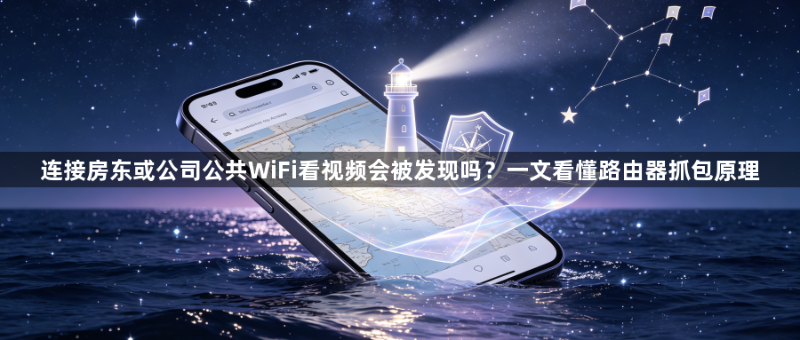 连接房东或公司公共WiFi看视频会被发现吗？一文看懂路由器抓包原理1